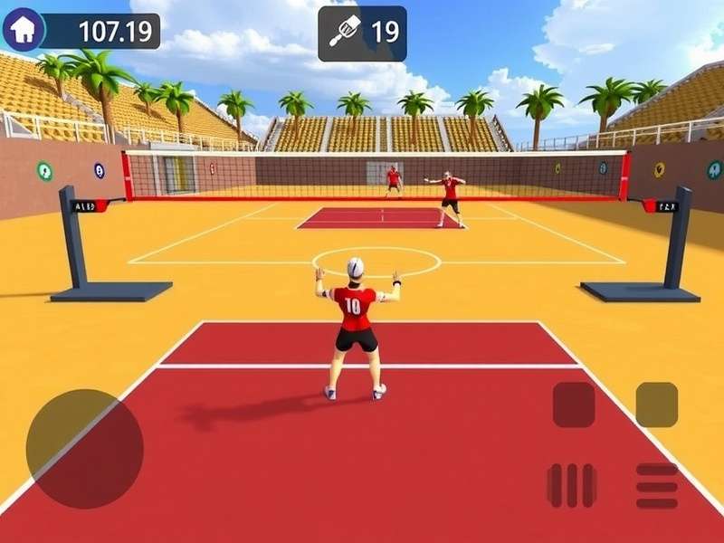 South Volley King 10 Game Screenshot